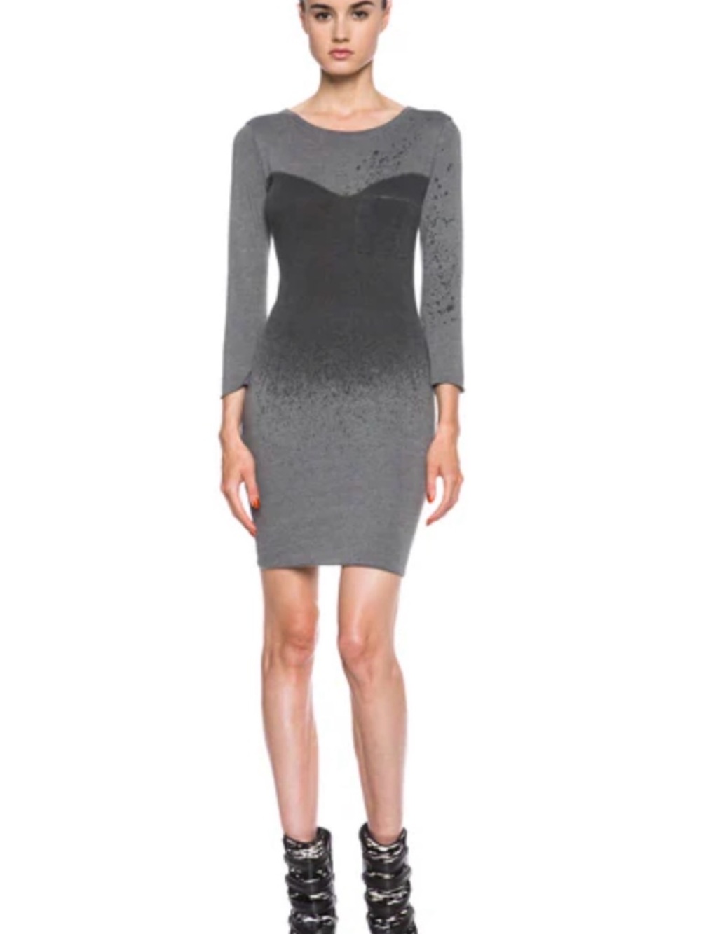🆕Raquel Allegra Jersey Dress in Stardust Ash Grey Ombre